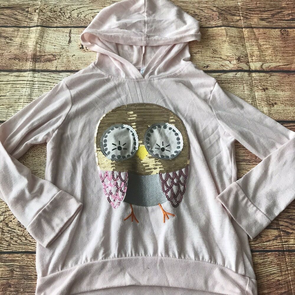 Love Peace & Lip Gloss Hoodie 6X Girls